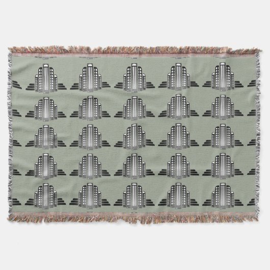 Art Deco Gebouw Deken (Voorkant)