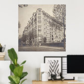 Art Deco-gebouw in Parijs, jaren dertig Poster (Thuiskantoor)