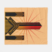 Art Deco gebouwen Fleece Deken (Voorkant (Horizontaal))