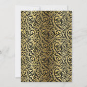 Art Deco gebouwen gouden trouwparen douche Kaart (Achterkant)