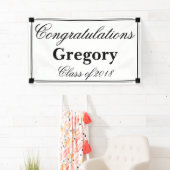 Art Deco Gefeliciteerd Graduation Party Spandoek (Insitu)