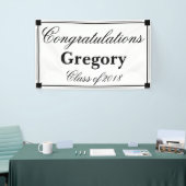Art Deco Gefeliciteerd Graduation Party Spandoek (Beurs)