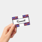 Art Deco "Gefractioneerd" door Kenneth Yoncich Badge (Handheld)