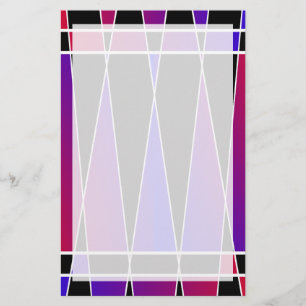Art Deco "Gefractioneerd" door Kenneth Yoncich Briefpapier