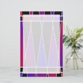 Art Deco "Gefractioneerd" door Kenneth Yoncich Briefpapier (Staand voorkant)