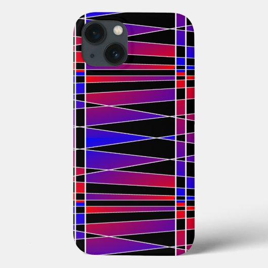 Art Deco "Gefractioneerd" door Kenneth Yoncich Case-Mate iPhone Case (Achterkant)