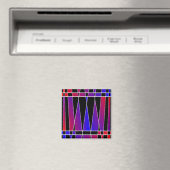 Art Deco "Gefractioneerd" door Kenneth Yoncich Magneet (Insitu (Vaatwasser))