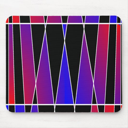 Art Deco "Gefractioneerd" door Kenneth Yoncich Muismat (Voorkant)