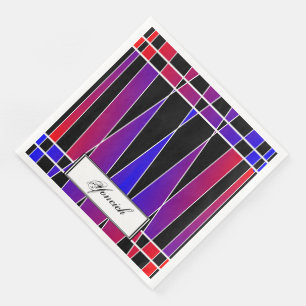 Art Deco "Gefractioneerd" door Kenneth Yoncich Servet