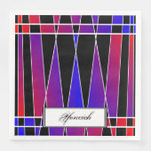 Art Deco "Gefractioneerd" door Kenneth Yoncich Servet (Voorkant)