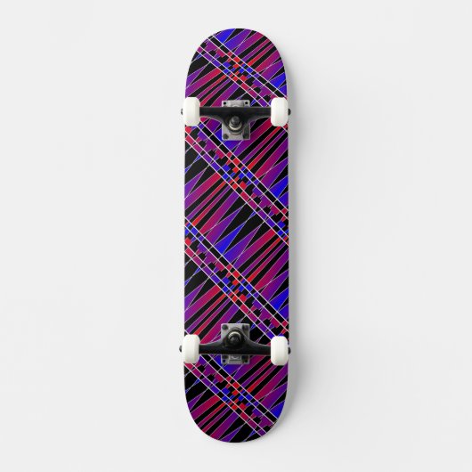 Art Deco "Gefractioneerd" door Kenneth Yoncich Skateboard (Voorkant)