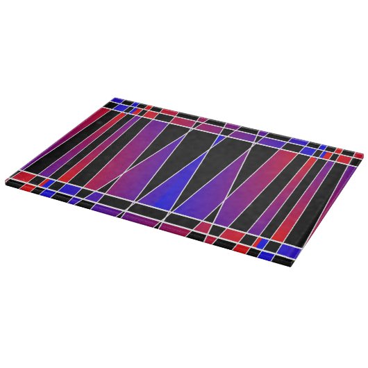 Art Deco "Gefractioneerd" door Kenneth Yoncich Snijplank (Hoek)