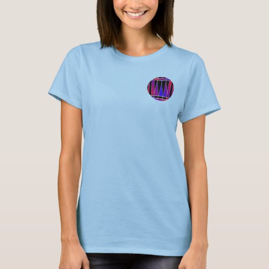 Art Deco "Gefractioneerd" door Kenneth Yoncich T-shirt (Voorkant)