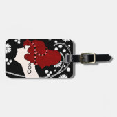 Art Deco Geïnspireerd Bagagelabel (Voorkant horizontaal)