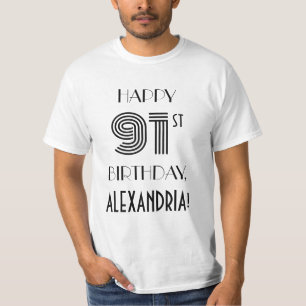 Art Deco Geïnspireerd Bekijk het 91ste Shirt van d