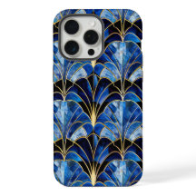 Art Deco Geïnspireerd Blauw Gekleurde iPhone / iPa