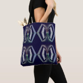 Art Deco geïnspireerd geometrisch patroon Tote Bag (Dichtbij)