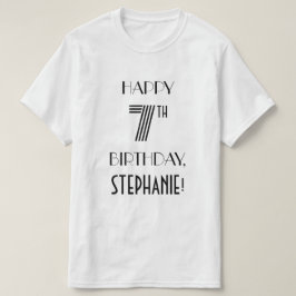 Art Deco geïnspireerd look 7e verjaardagsfeestje S T-shirt