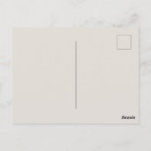 Art Deco Geïnspireerd Retro Vrouw Elegant Lady Afb Briefkaart (Achterkant)