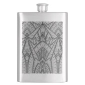 Art Deco geïnspireerde fles Heupfles (Voorkant)