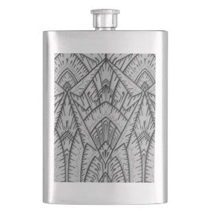 Art Deco geïnspireerde fles Heupfles