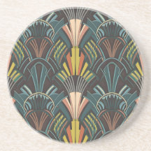 Art Deco geïnspireerde onderzetters