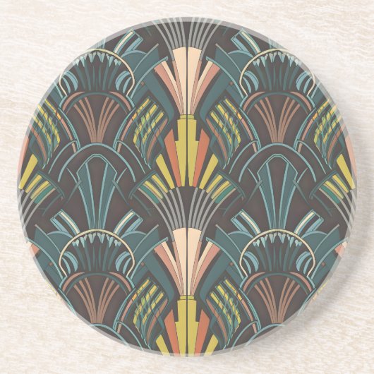 Art Deco geïnspireerde onderzetters (Voorkant)