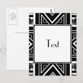 Art Deco Geo Briefkaart (Voorkant / Achterkant)