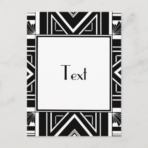 Art Deco Geo Briefkaart