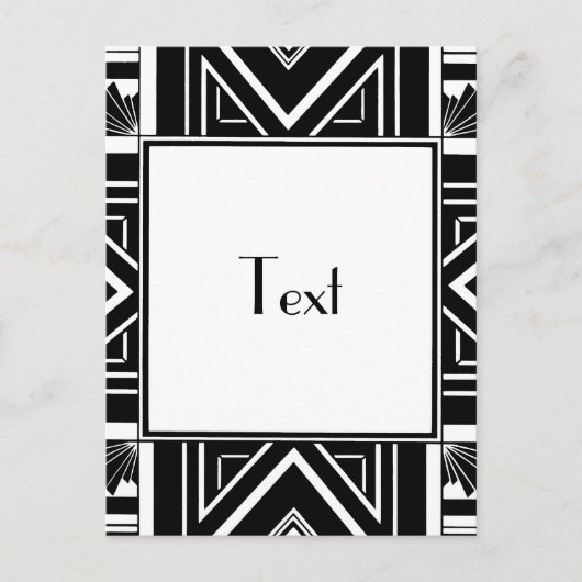 Art Deco Geo Briefkaart (Voorkant)