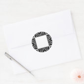 Art Deco Geo Ronde Sticker (Envelop)