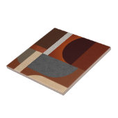 Art Deco Geometric Art - Ledertextiel Tegeltje (Zijkant)