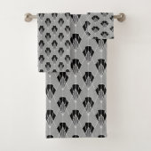 Art Deco Geometric Bad Handdoek (Insitu)