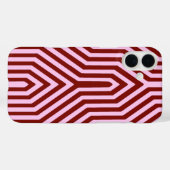 Art Deco Geometric - Bourgogne en roze Case-Mate iPhone Case (Achterkant (horizontaal))