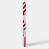 Art Deco Geometric - Bourgogne en roze Case-Mate iPhone Case (Achterkant / Rechts)