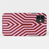 Art Deco Geometric - Bourgogne en roze Case-Mate iPhone Case (Achterkant (horizontaal))