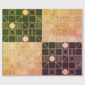Art Deco Geometric Cadeaupapier (Vlak)