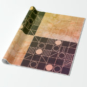 Art Deco Geometric Cadeaupapier (Uitgerold)