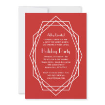 Art Deco Geometric Corporate Holiday Party
