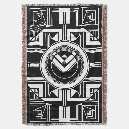 Art Deco Geometric Deken (Voorkant Verticaal)