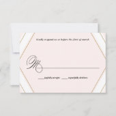 Art Deco Geometric Diamond Weddenschap Kaart (Voorkant)