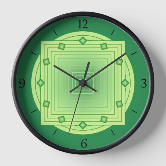 Art Deco Geometric, Emerald and Lime Green (Voorkant)