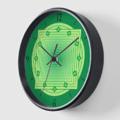 Art Deco Geometric, Emerald and Lime Green (Hoek)