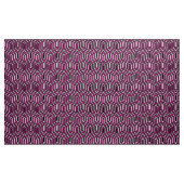 Art Deco Geometric - fuchsia roze, zwart-wit Stof (Yard (91,4 cm))