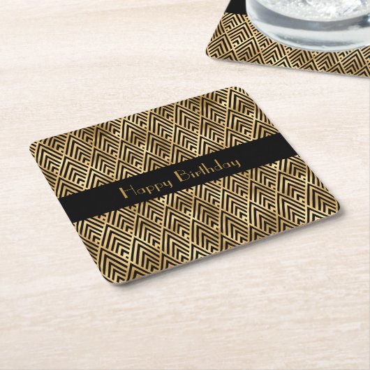 Art Deco Geometric  Kartonnen Onderzetters (Schuin)