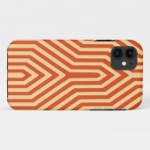 Art Deco Geometric - mandarijn sinaasappel Case-Mate iPhone Case (Achterkant (horizontaal))