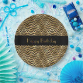 Art Deco Geometric  Party Papieren Bordje (Feest)