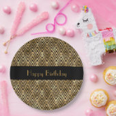 Art Deco Geometric  Party Papieren Bordje (Feest)