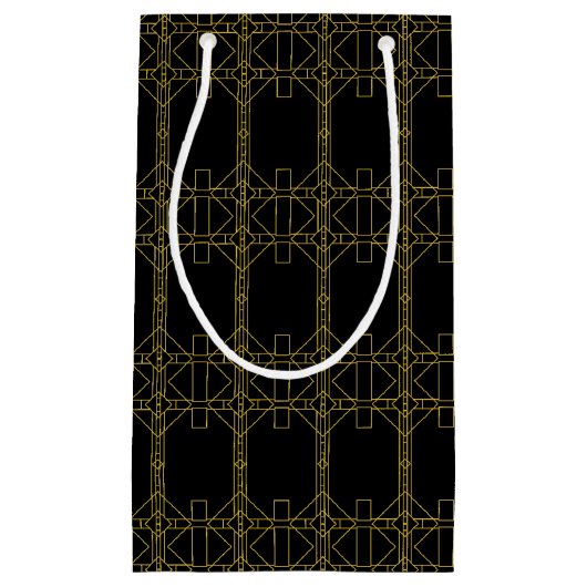 Art Deco Geometric Pattern Klein Cadeauzakje (Voorkant)