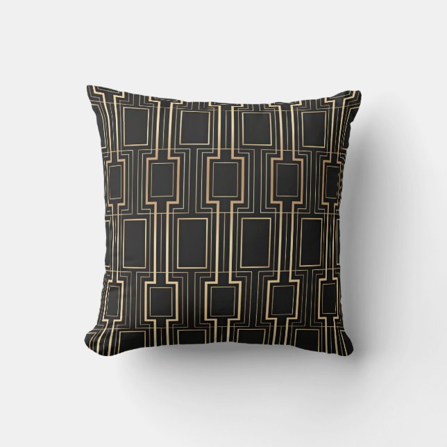 Art Deco Geometric Pattern Kussen (Voorkant)